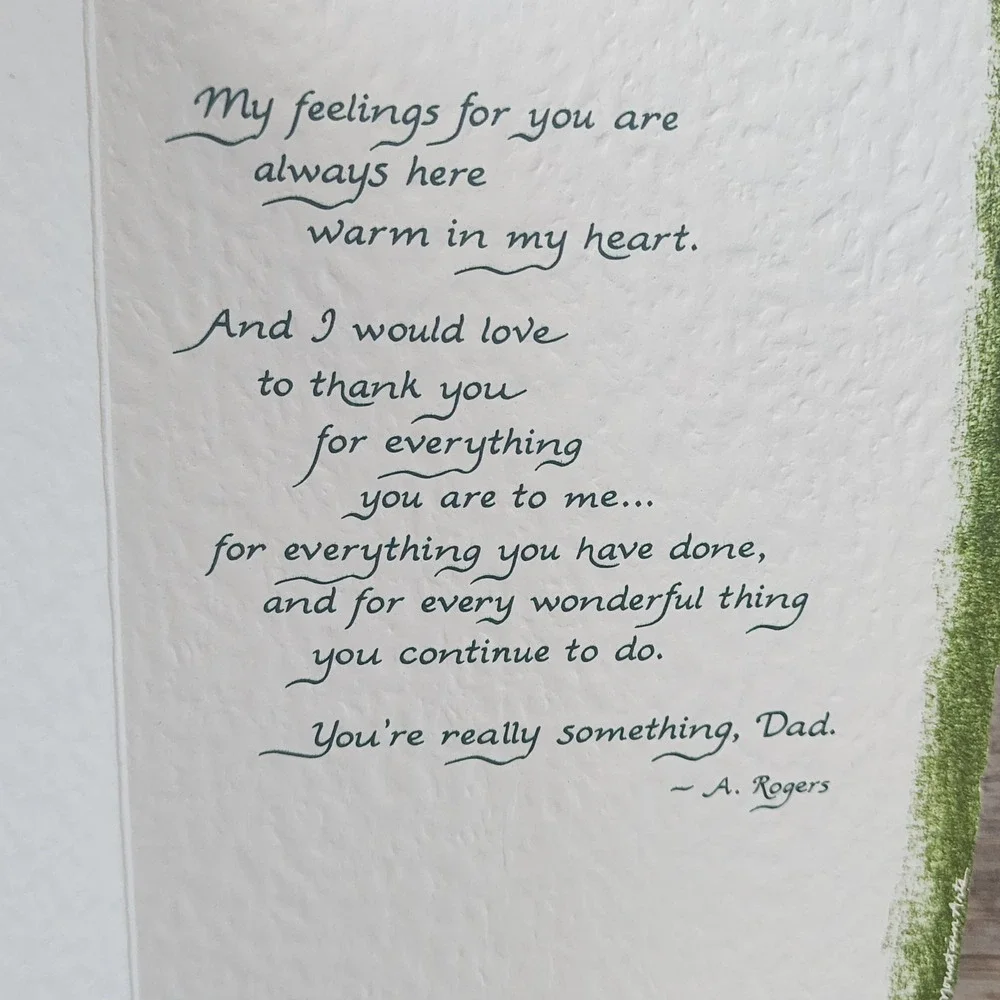 Blue Mountain Arts Dear Dad Greeting Card A Rogers Poem Textured Paper Envelope